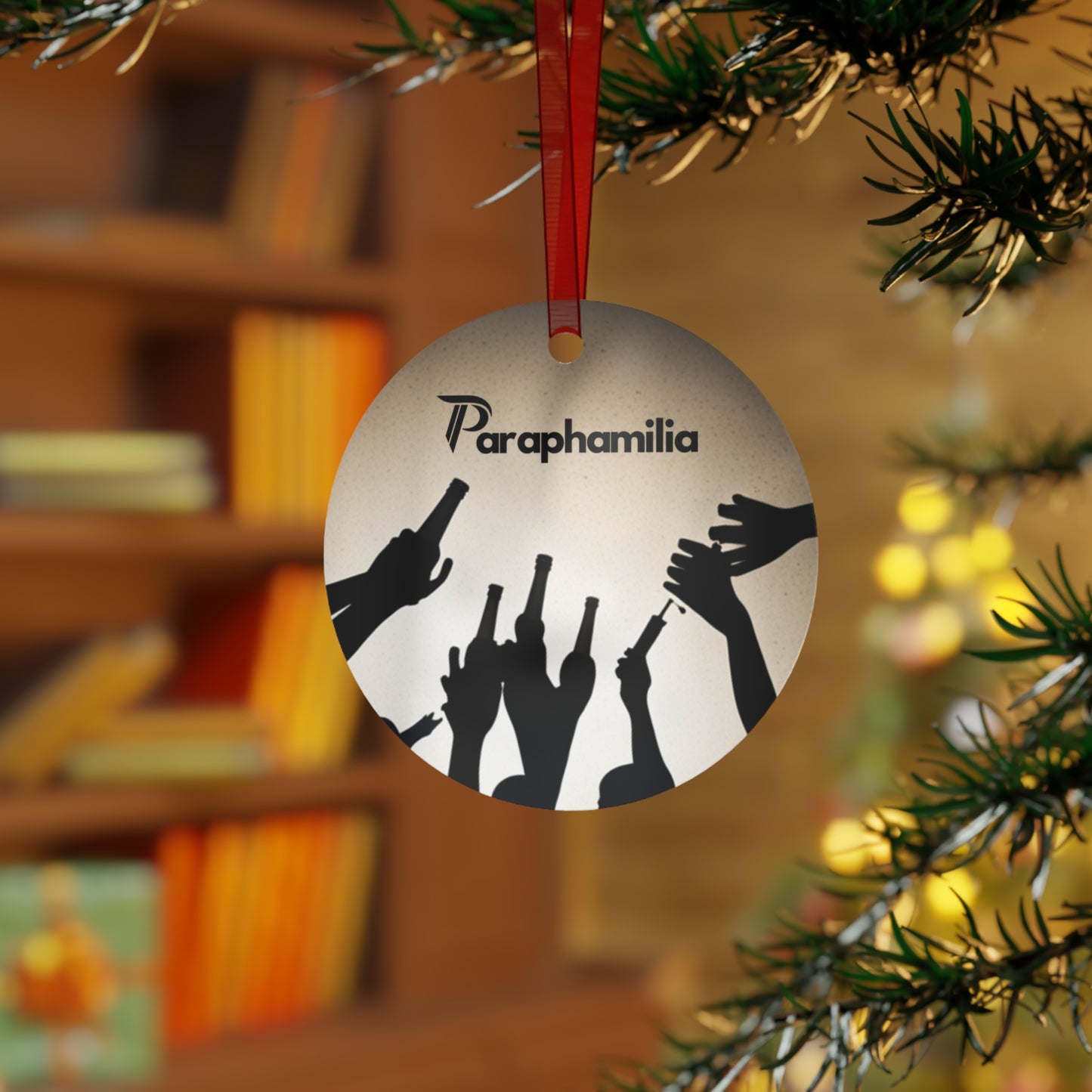 Holiday Paraphamilia (for the family) Metal Ornaments