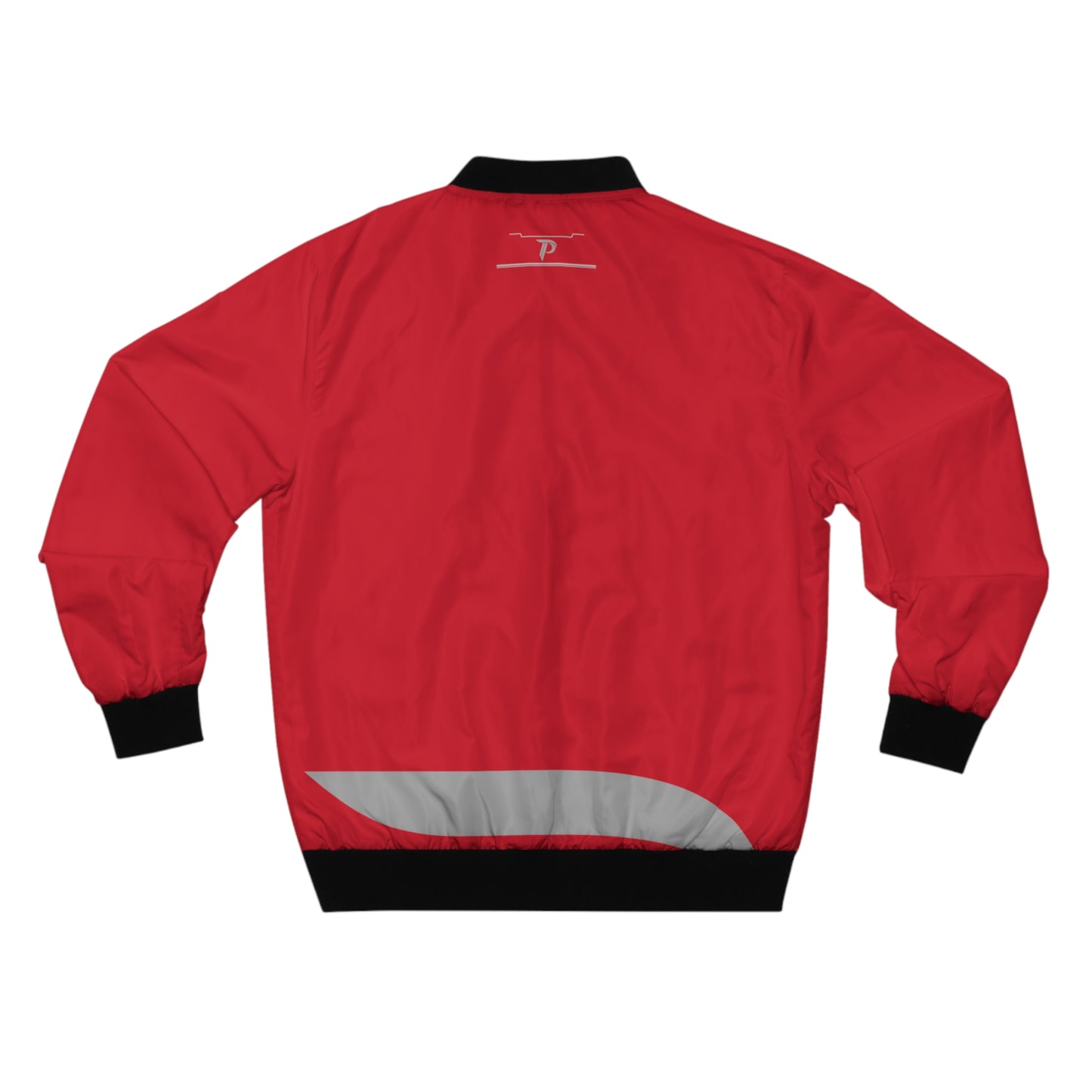 Men's Bomber Jacket - Red/Gray