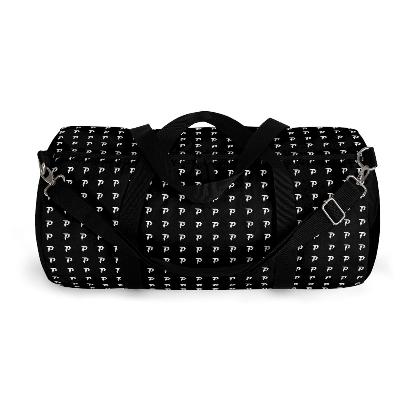 P print Duffel bag - Gray/Black