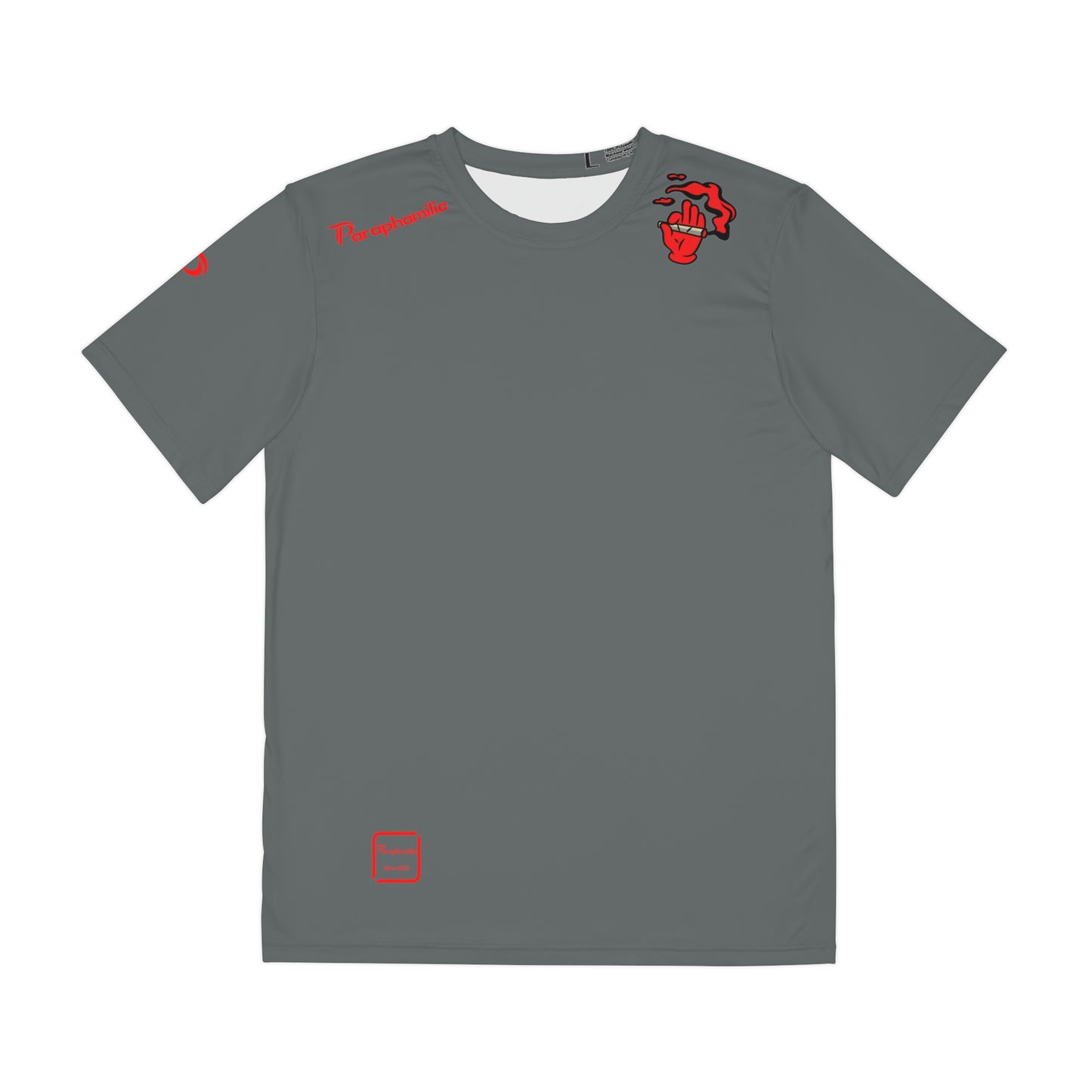 Men's Polyester Tee Smoke Out Edition - Gray/Red