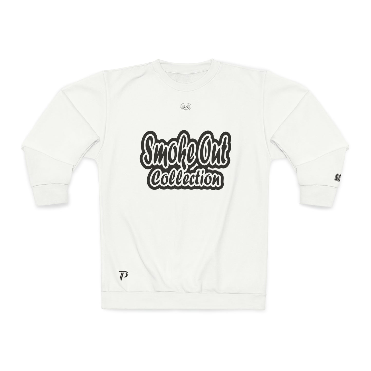 Men's Sweatshirt - Smoke Out Collection - White/Black