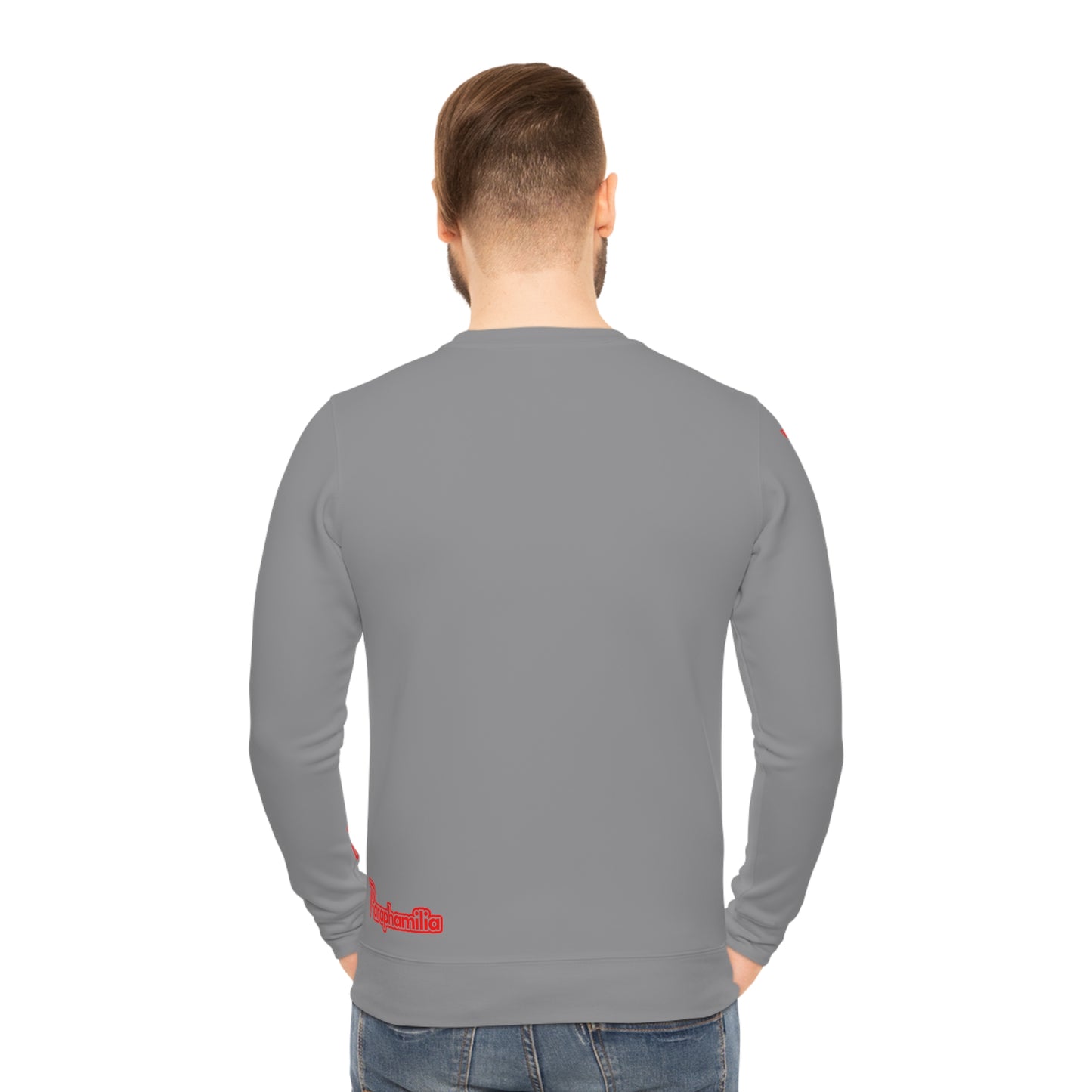 Lightweight Sweatshirt - Gray/Red