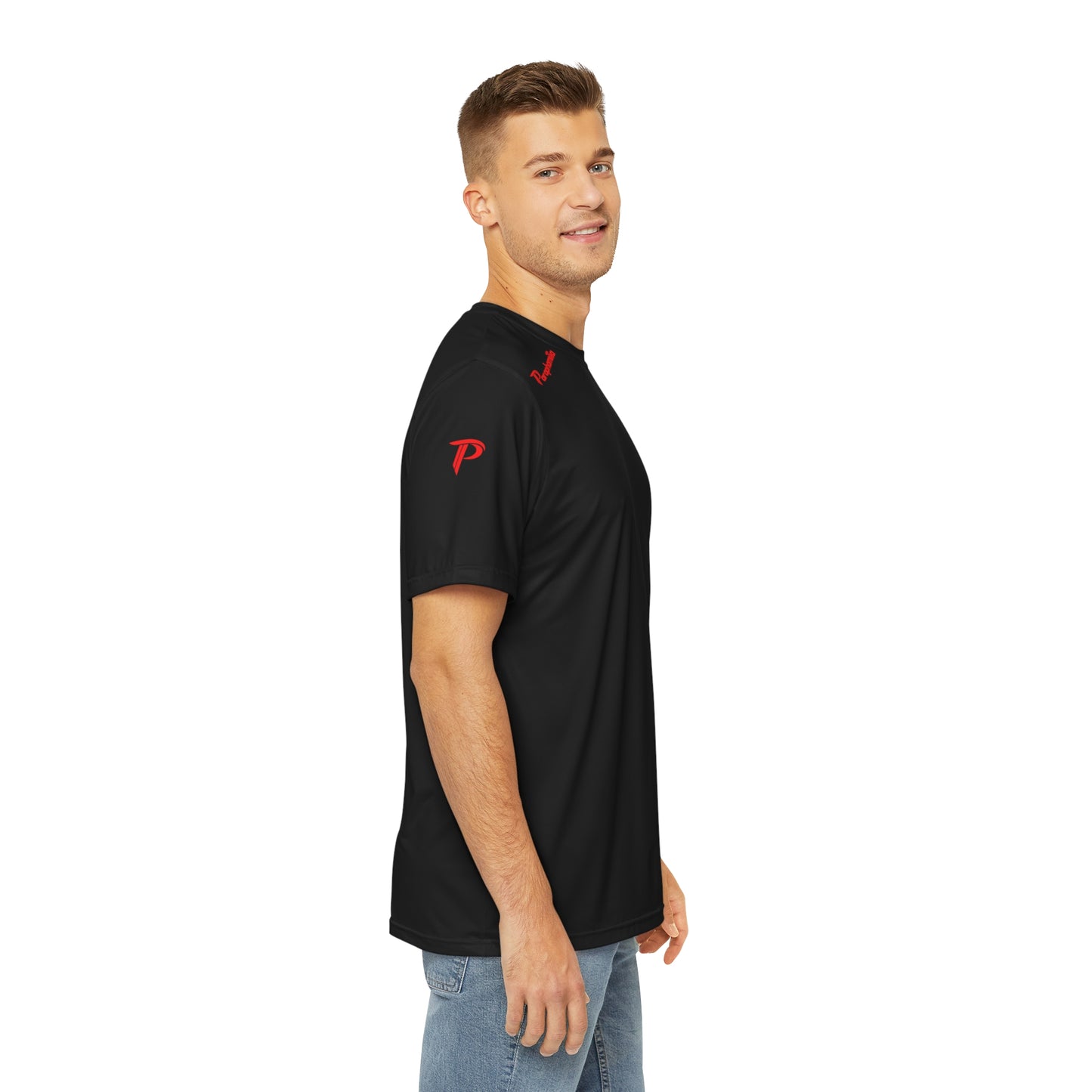 Men's Polyester Tee Smoke Out Edition  - Black/Red