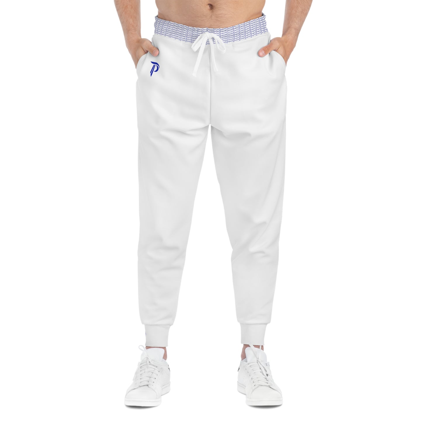 Athletic Joggers - White/Royal Blue