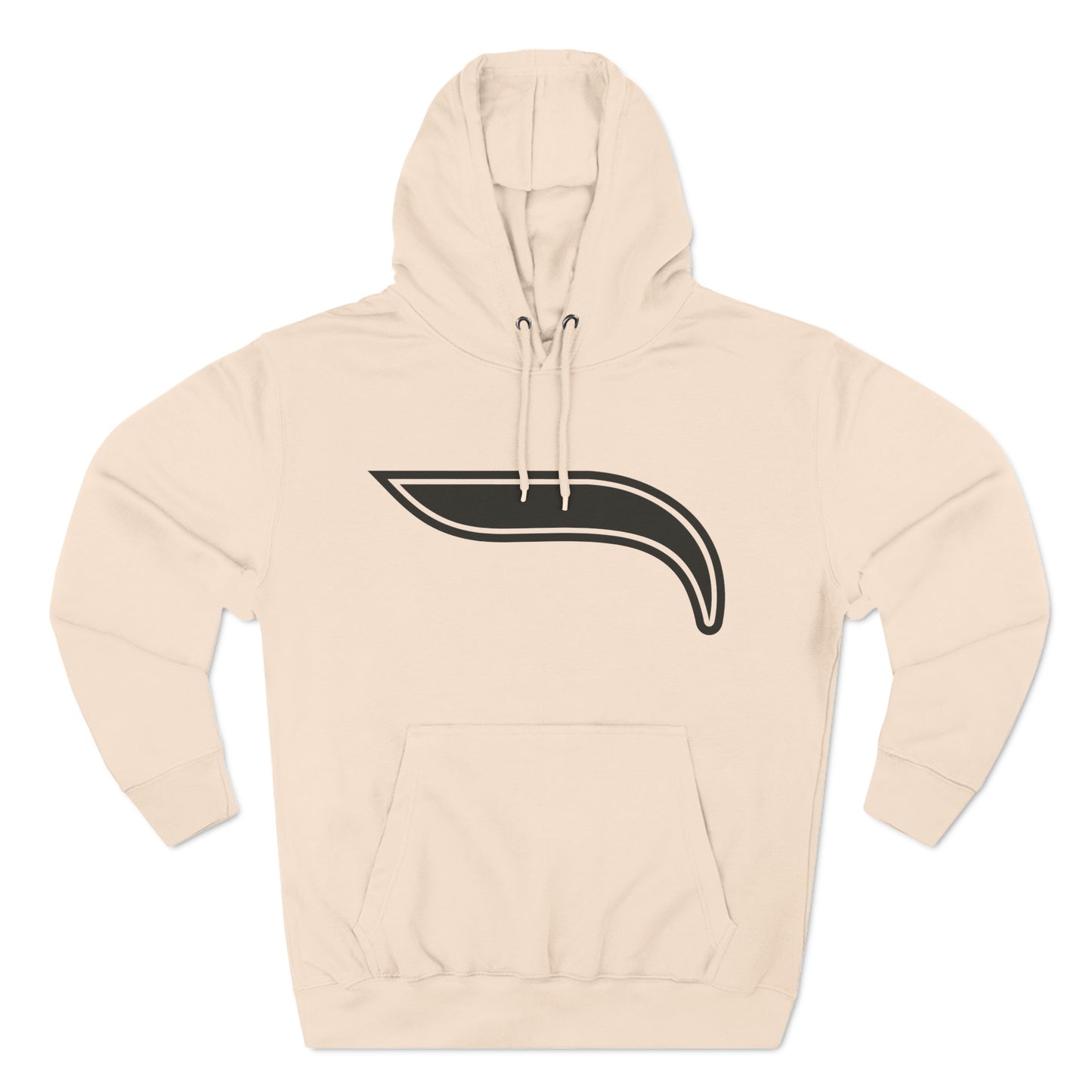 Three-Panel Fleece Hoodie