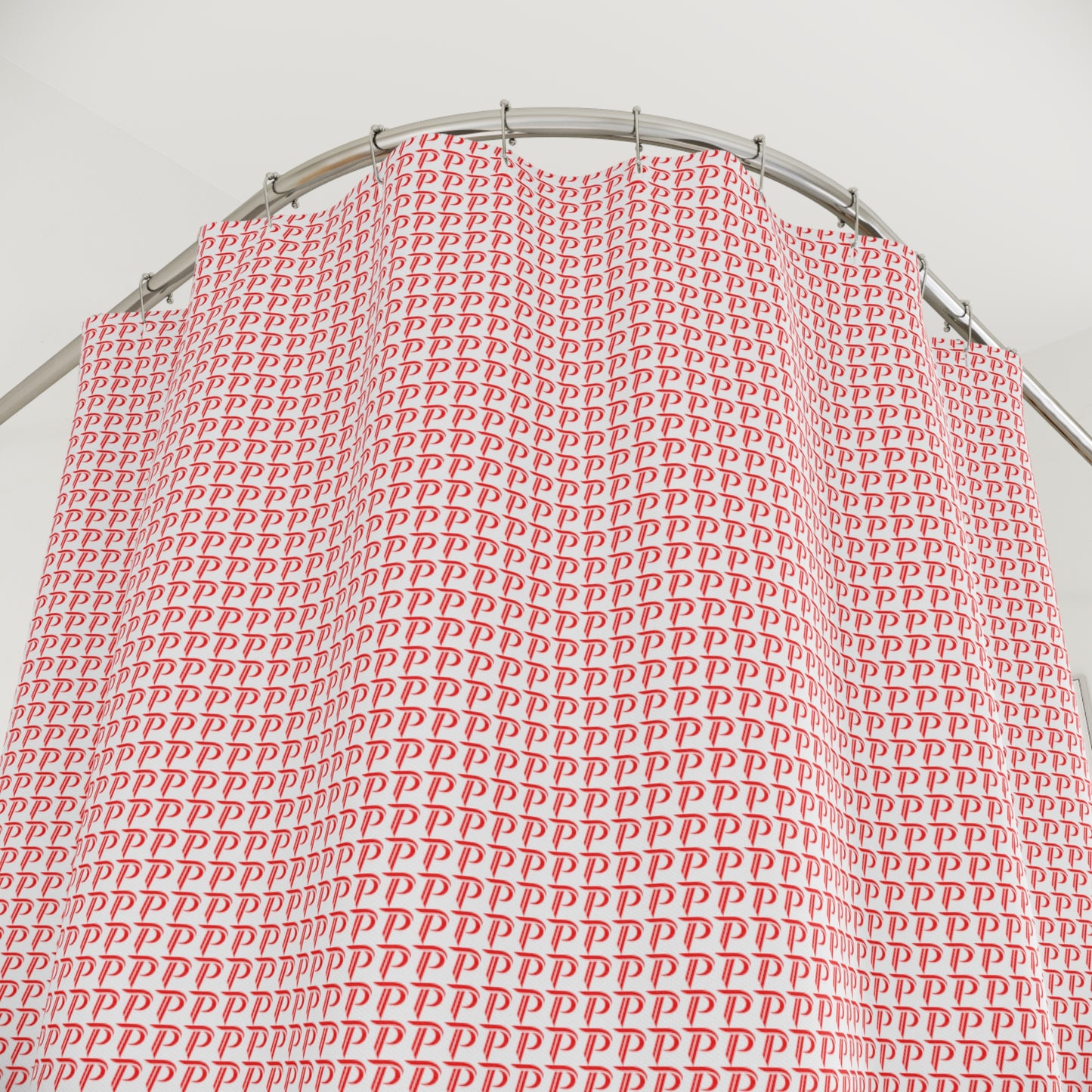 P print Polyester Shower Curtain