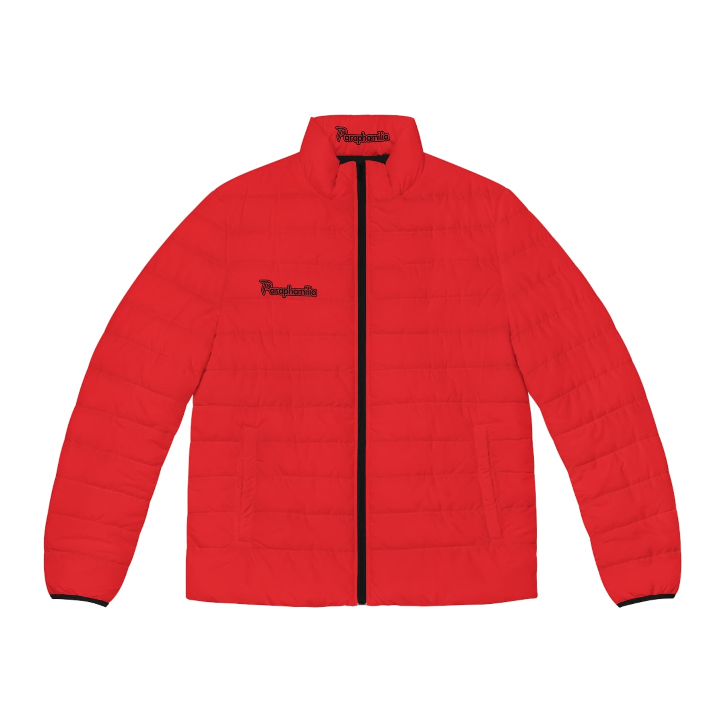 Men's Puffer Jacket - Red/Black