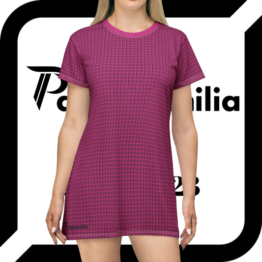 T-Shirt Dress P print - Pink/Black