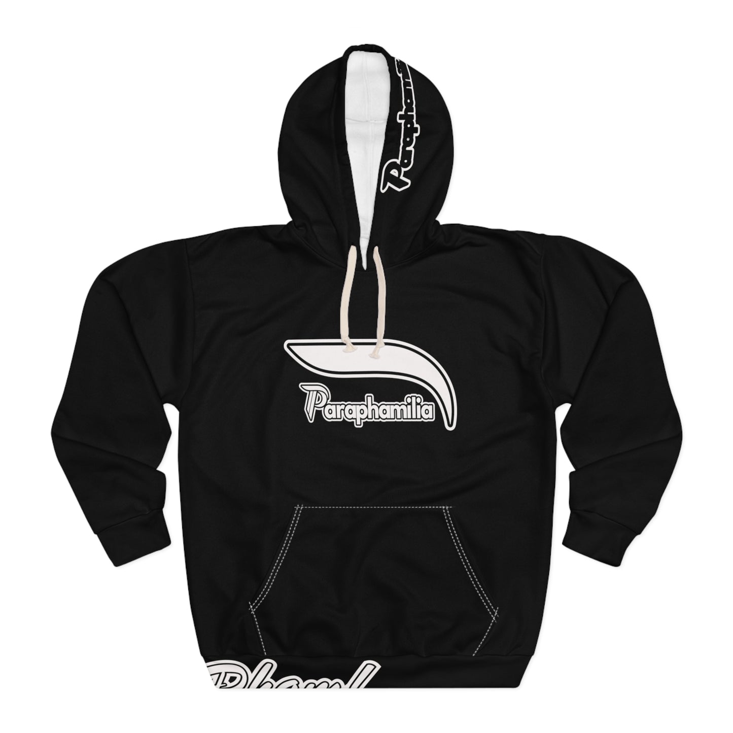 Pullover Hoodie - Black / White