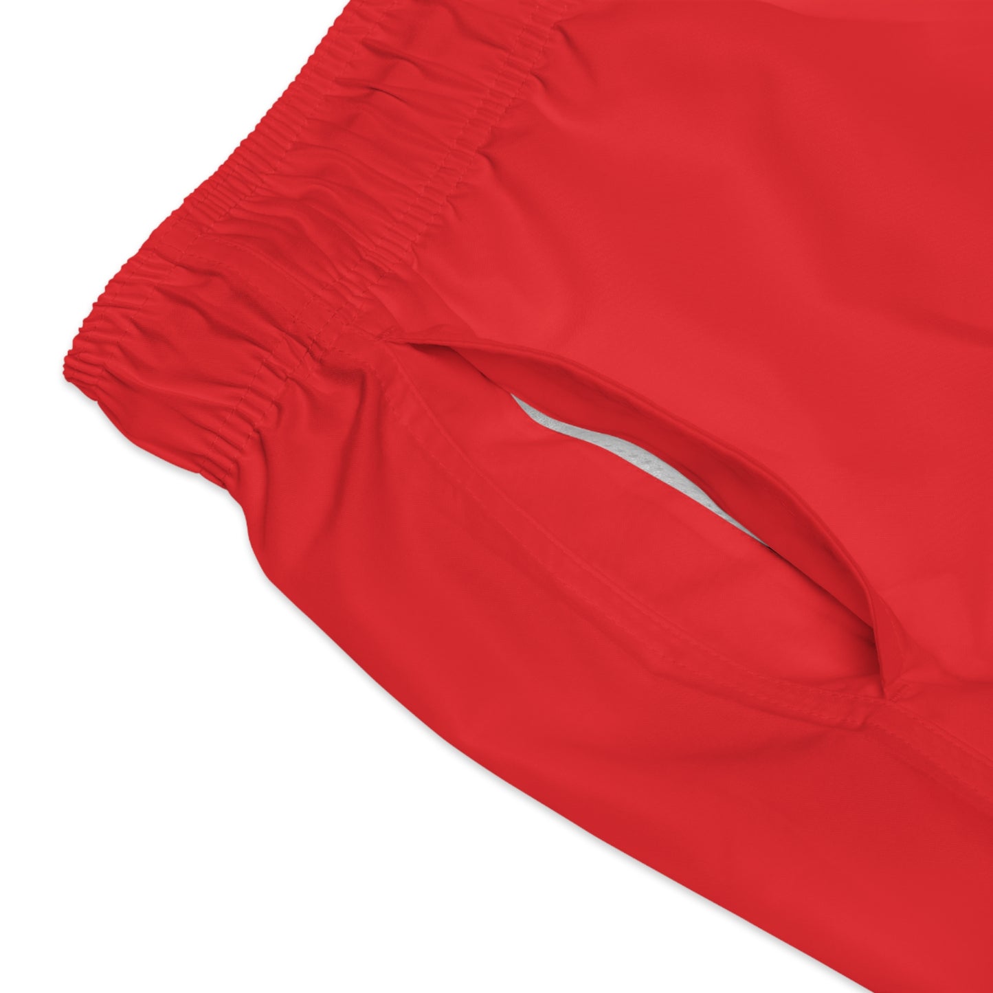 Men's Swim Trunks - Red/White