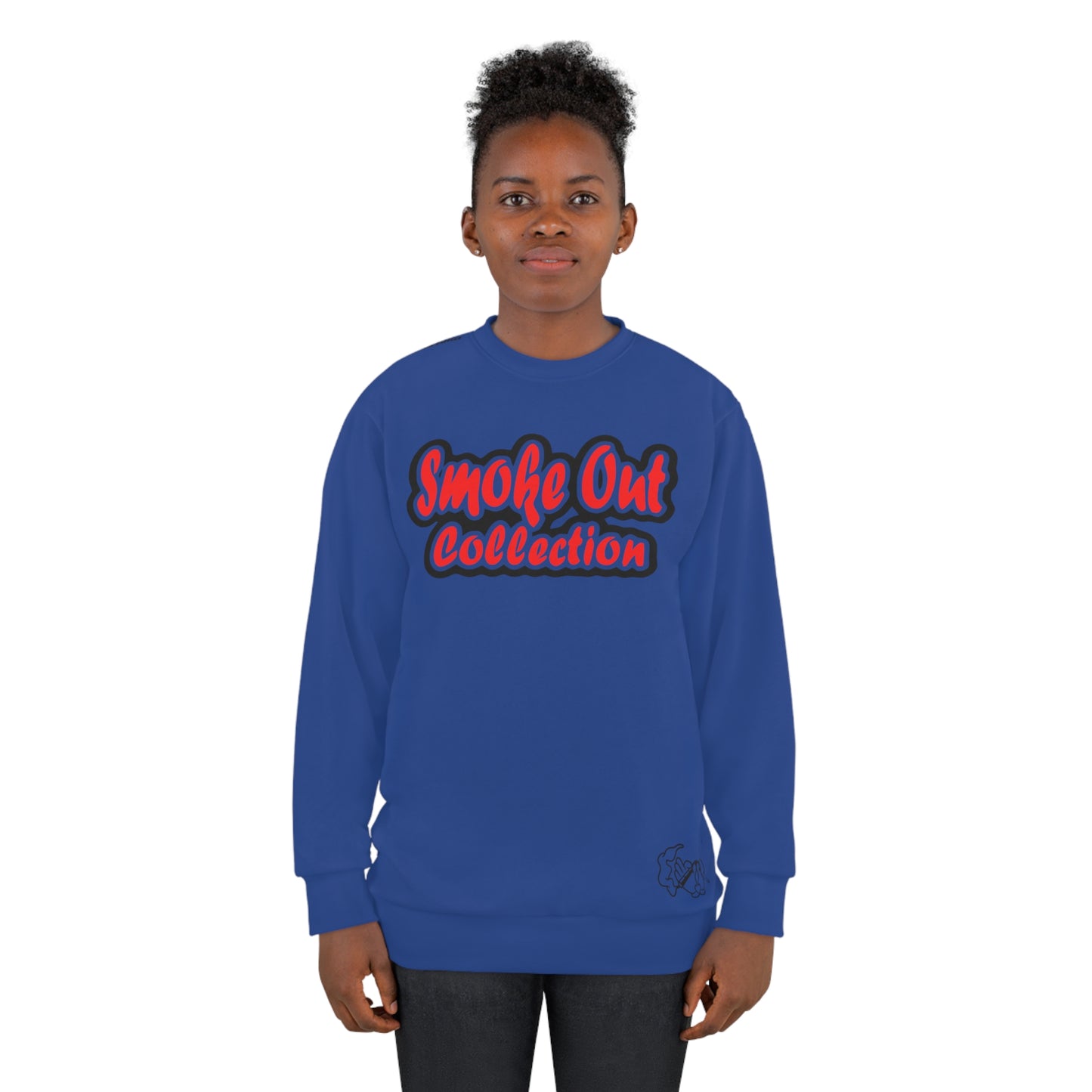 Men's Sweatshirt - Smoke Out Collection - Gray/Red