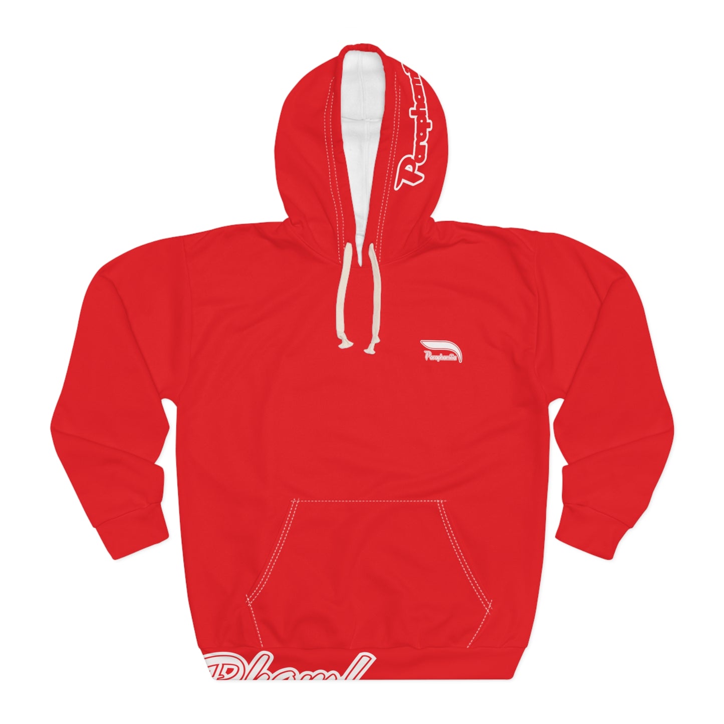 Pullover Hoodie - Red/White