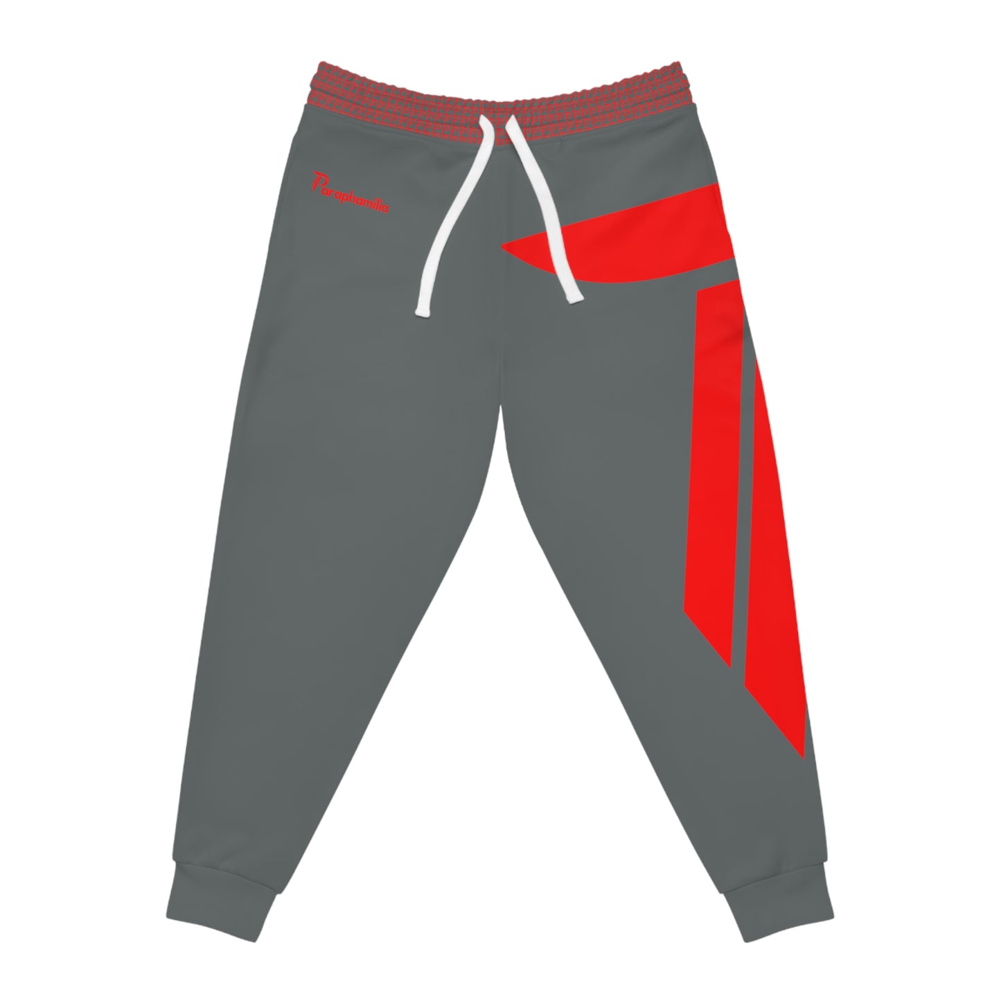 Men's/Women's Athletic Joggers - Gray/Red