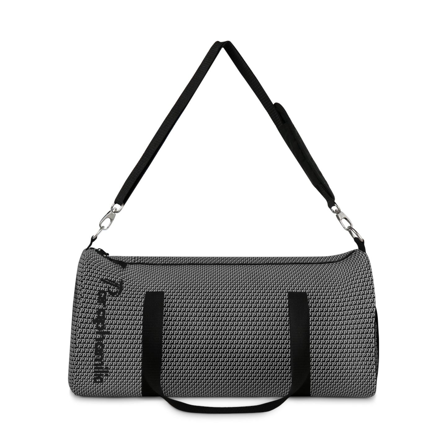 P print Duffel bag - Black/Gray