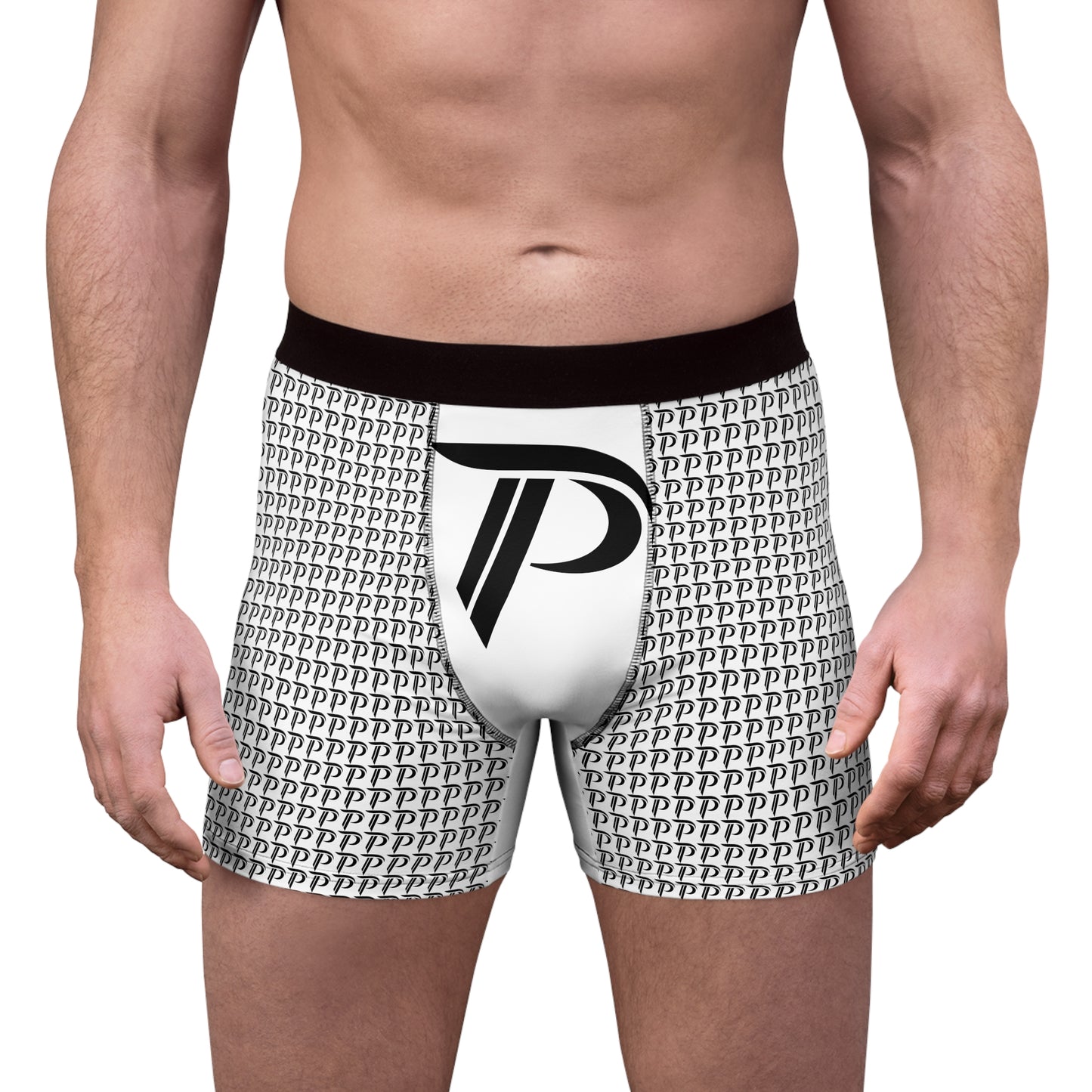 Men's Boxer Briefs White/Black