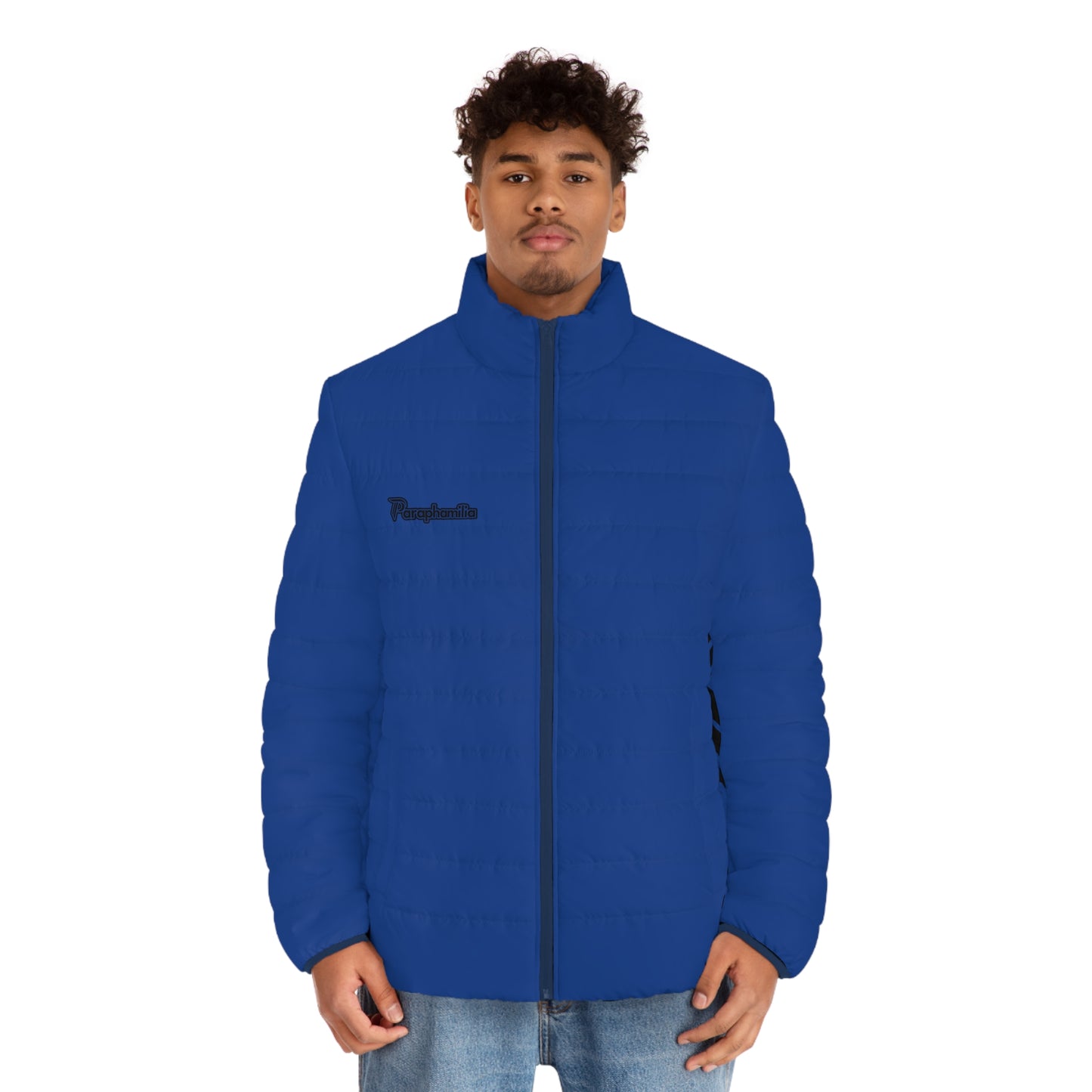 Men's Puffer Jacket - Blue/Black