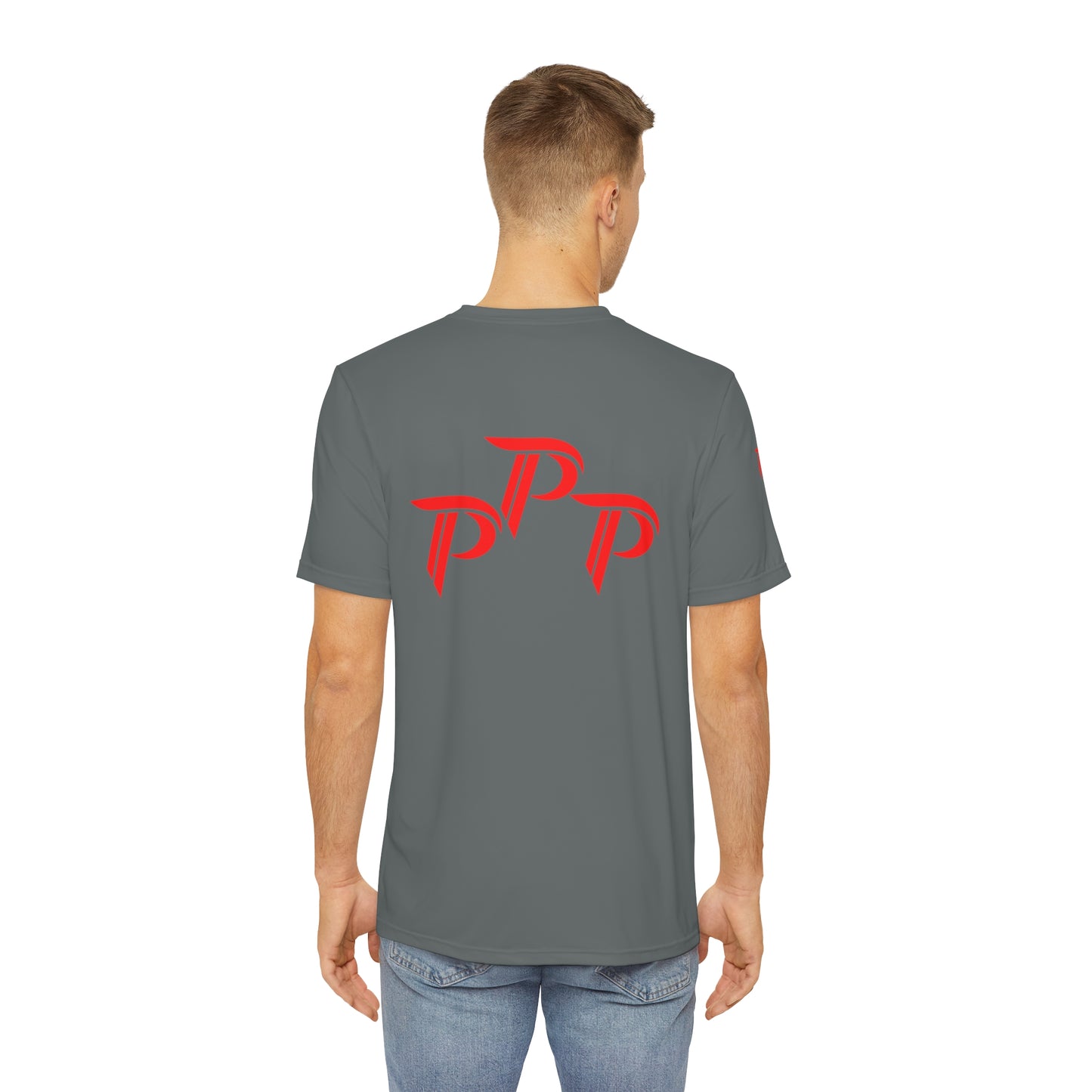 Men's Polyester Tee Smoke Out Edition - Gray/Red