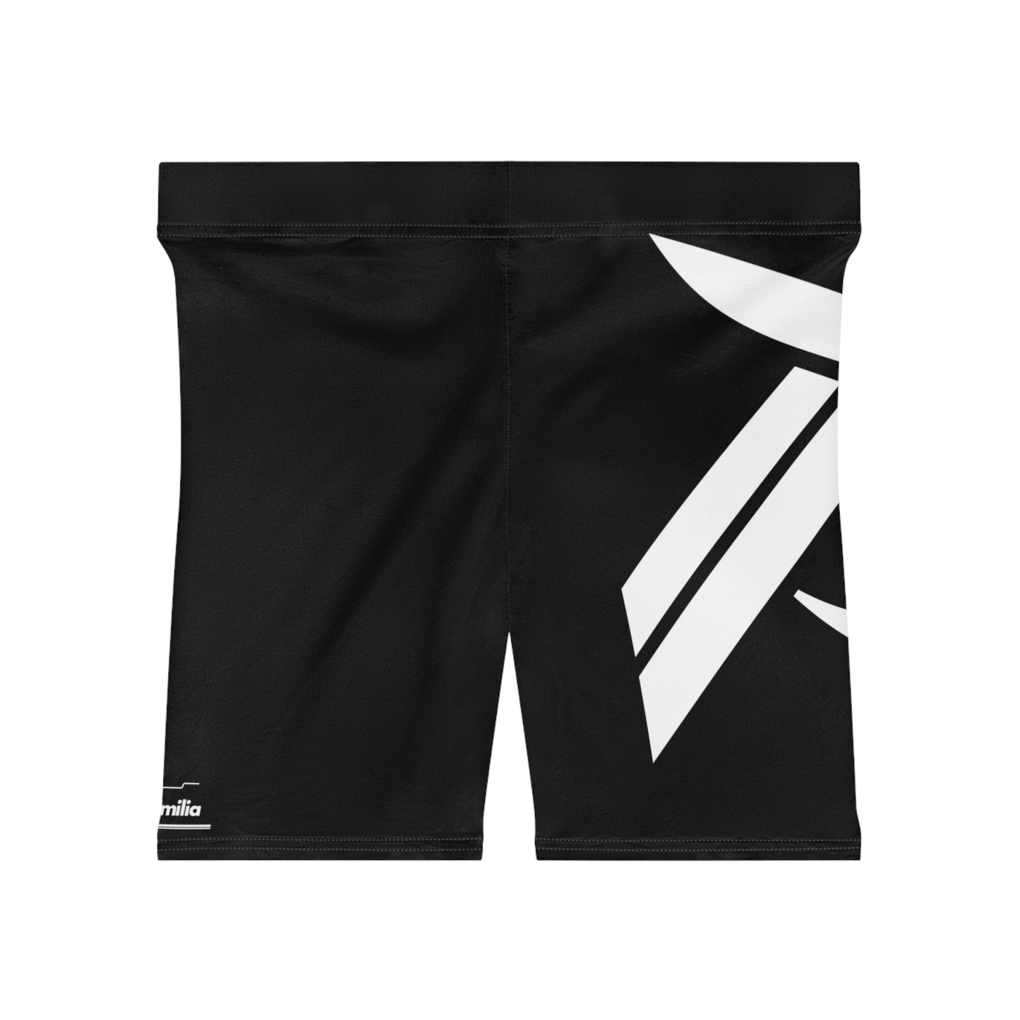 Women's Biker Shorts - Black / White