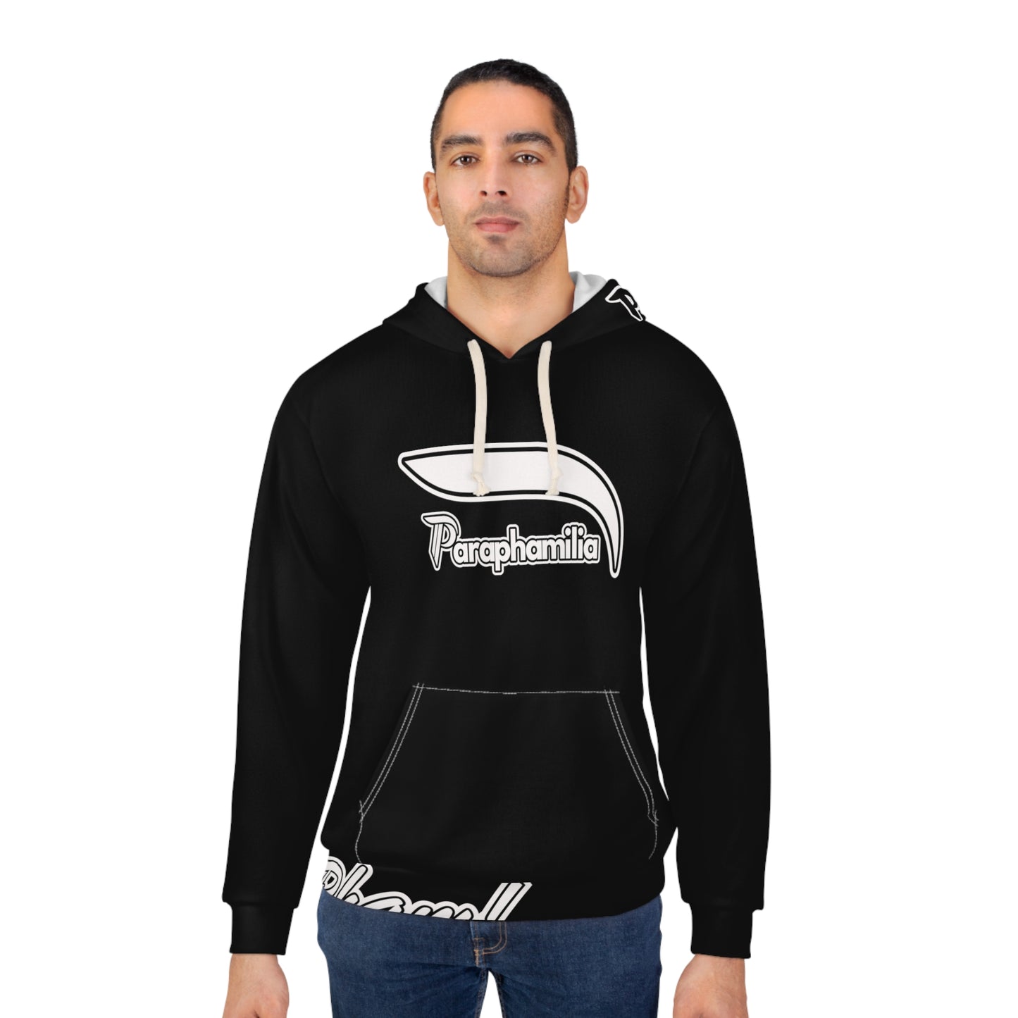 Pullover Hoodie - Black / White