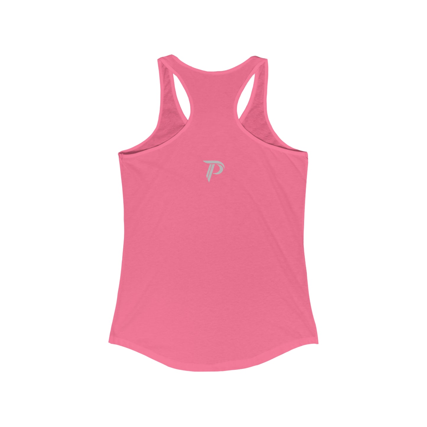 Women's Ideal Racerback Tank - Pink/Gray