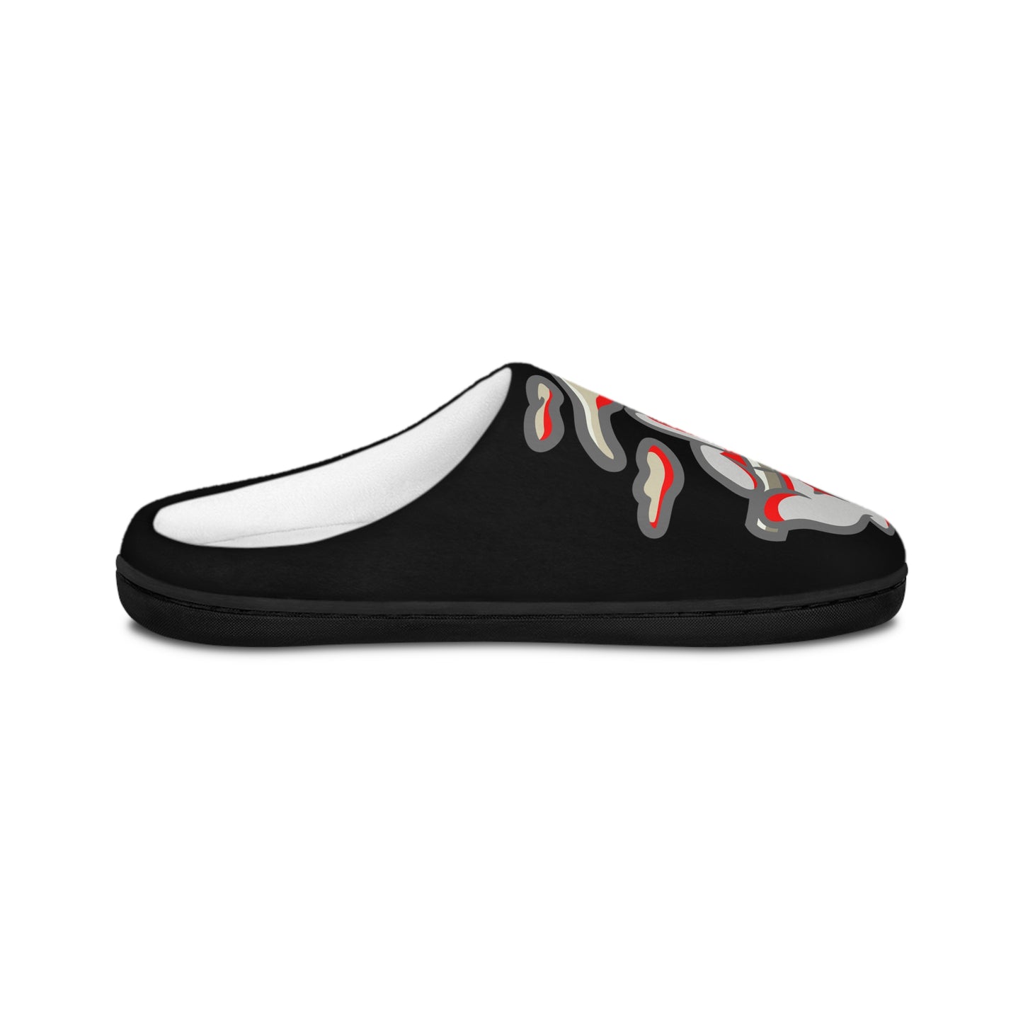 Men's Indoor Slippers - Smoke Out Edition Black/Red