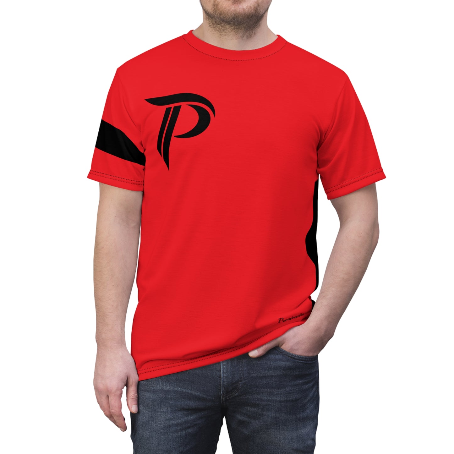 Men’s Sports Tee Red/Black