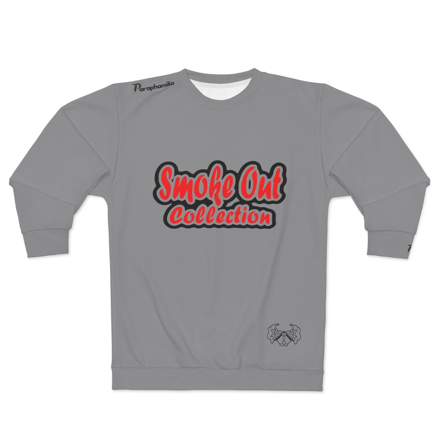 Men's Sweatshirt - Smoke Out Collection - Gray/Red