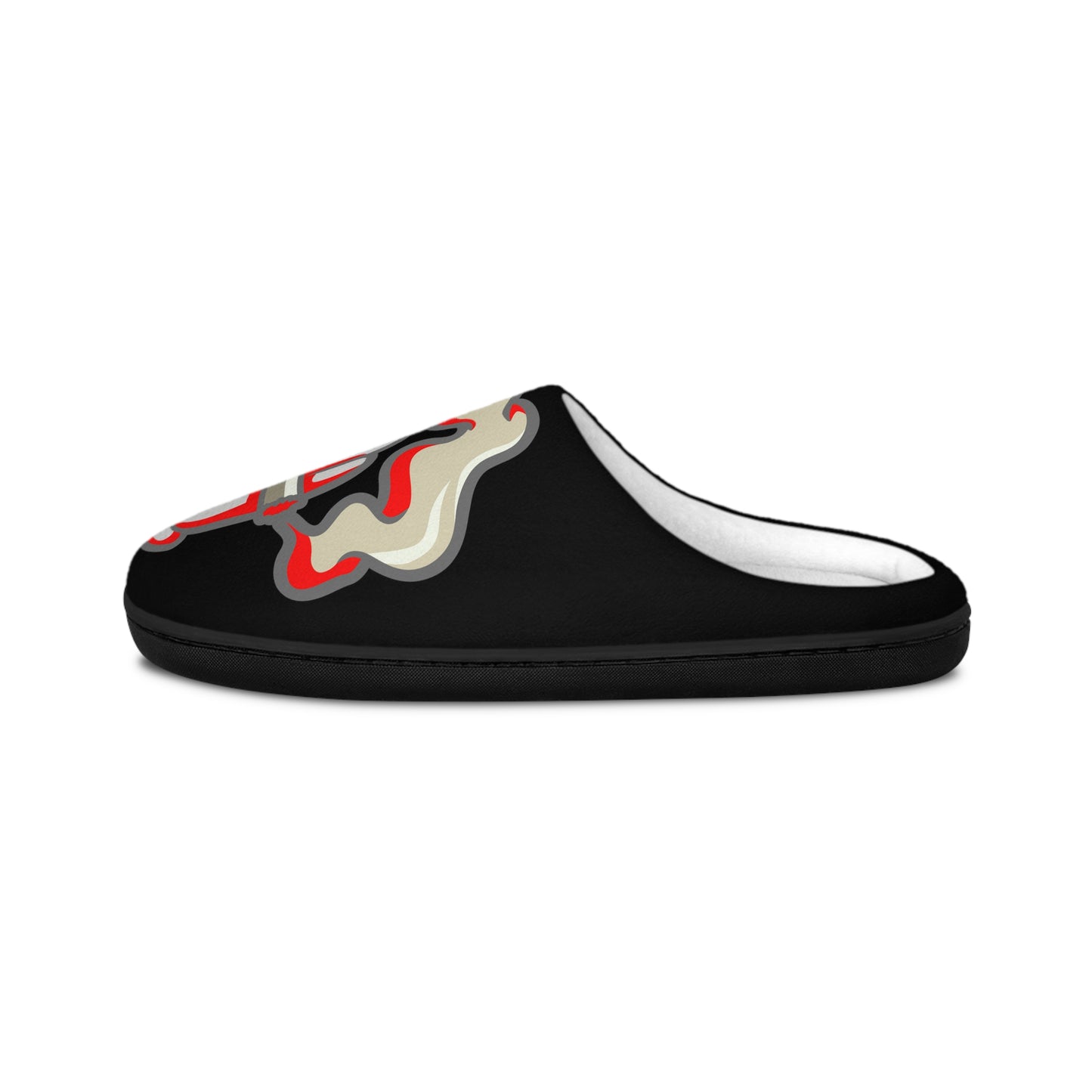 Men's Indoor Slippers - Smoke Out Edition Black/Red