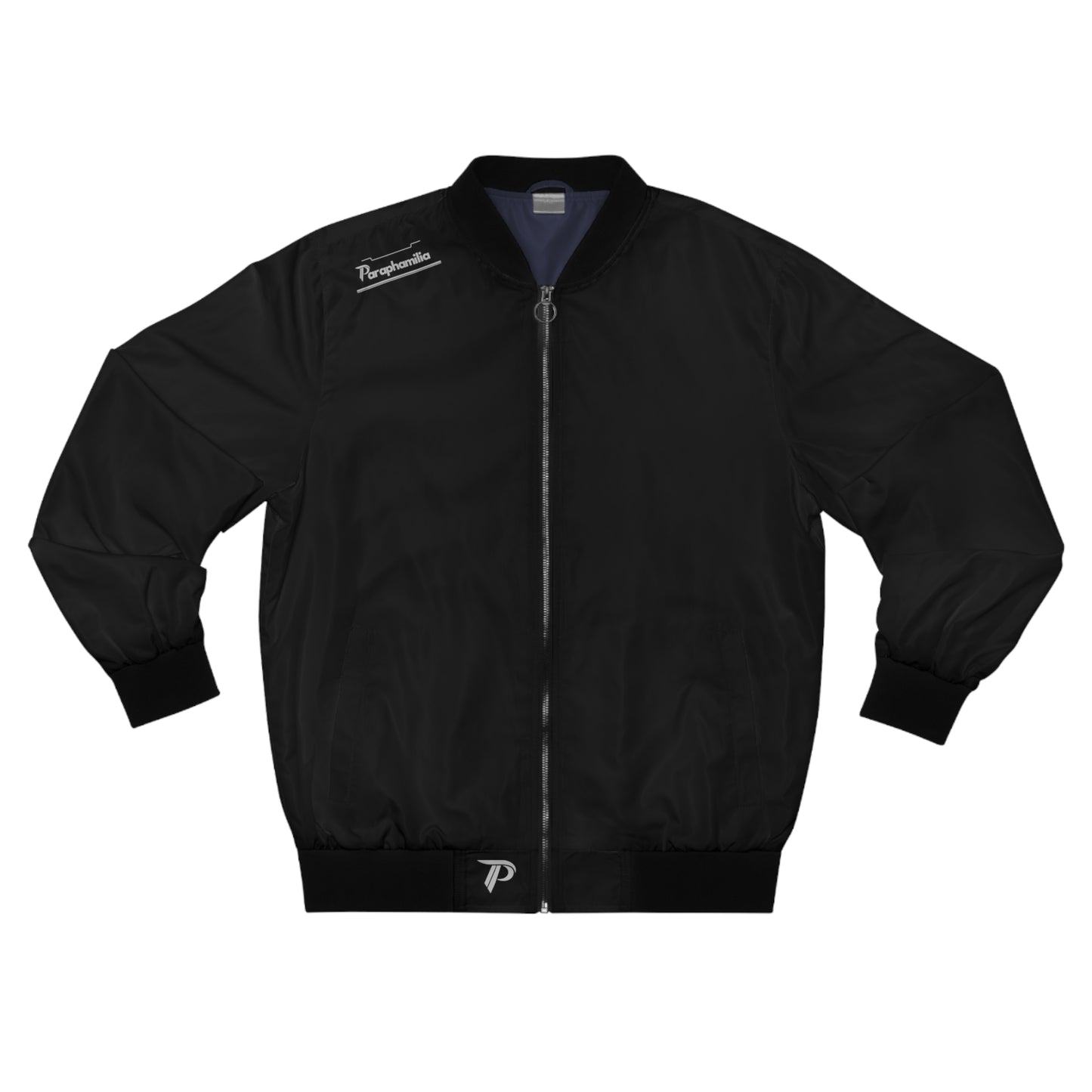 Men's Bomber Jacket - Black/Gray