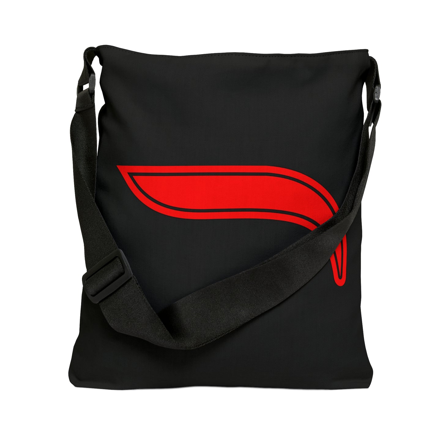 Adjustable Tote Bag - Black/Red