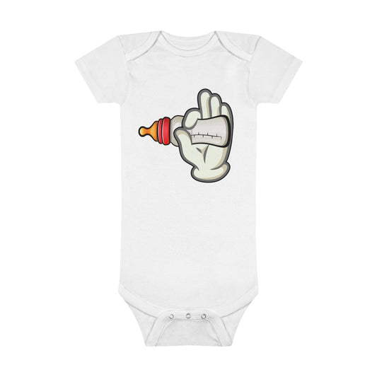 Onesie® Organic Baby Bodysuit - Bottles Up!