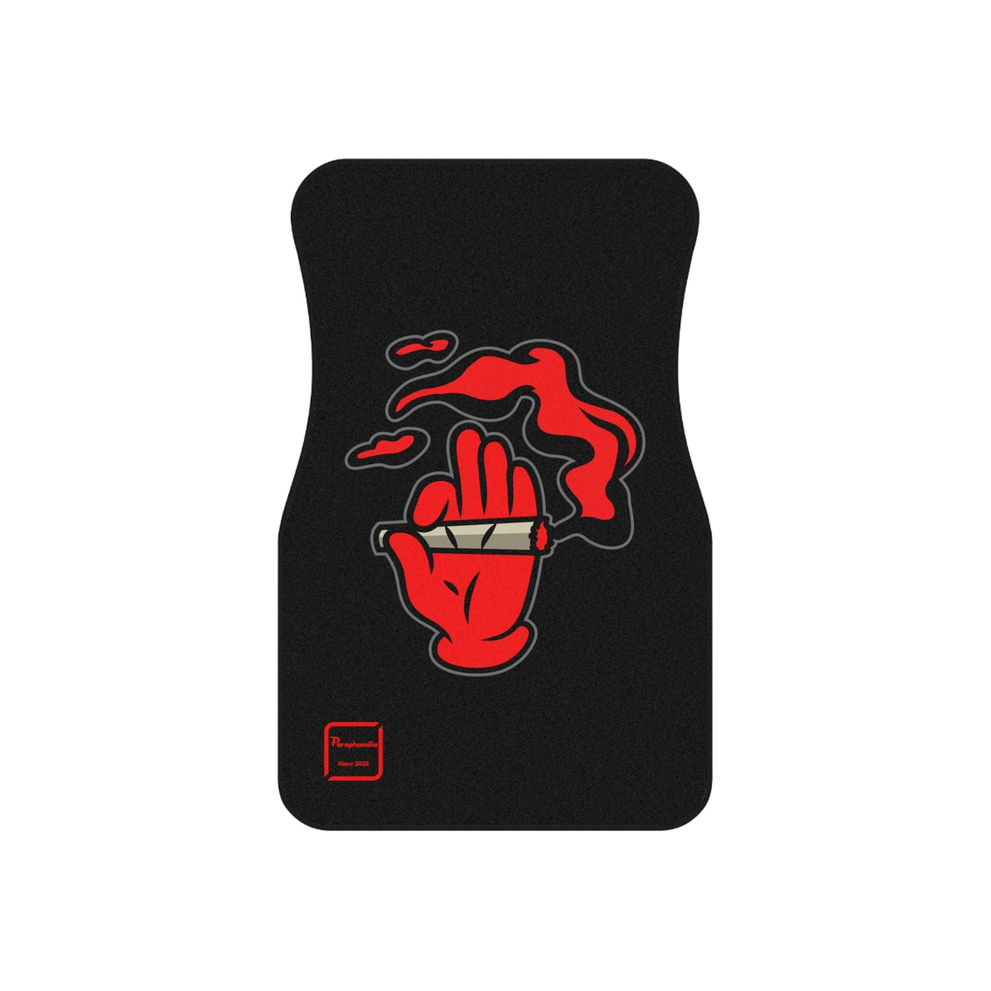 Car Mats (2x Front) Smoke Out Edition Red/Black