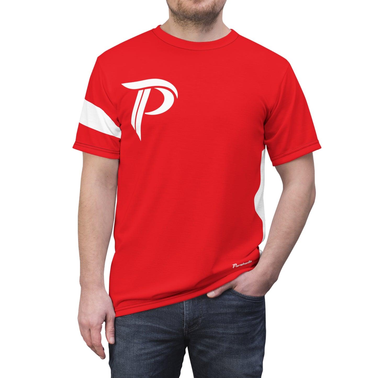 Men’s Sports Tee Red/White