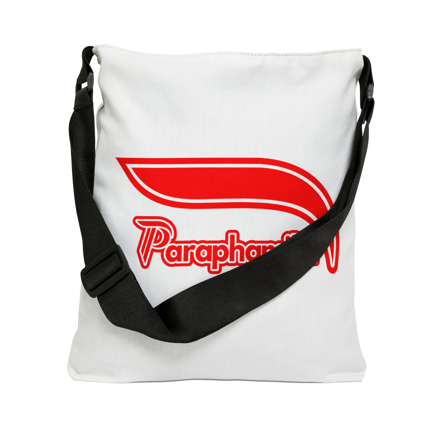 Adjustable Tote Bag - White/Red