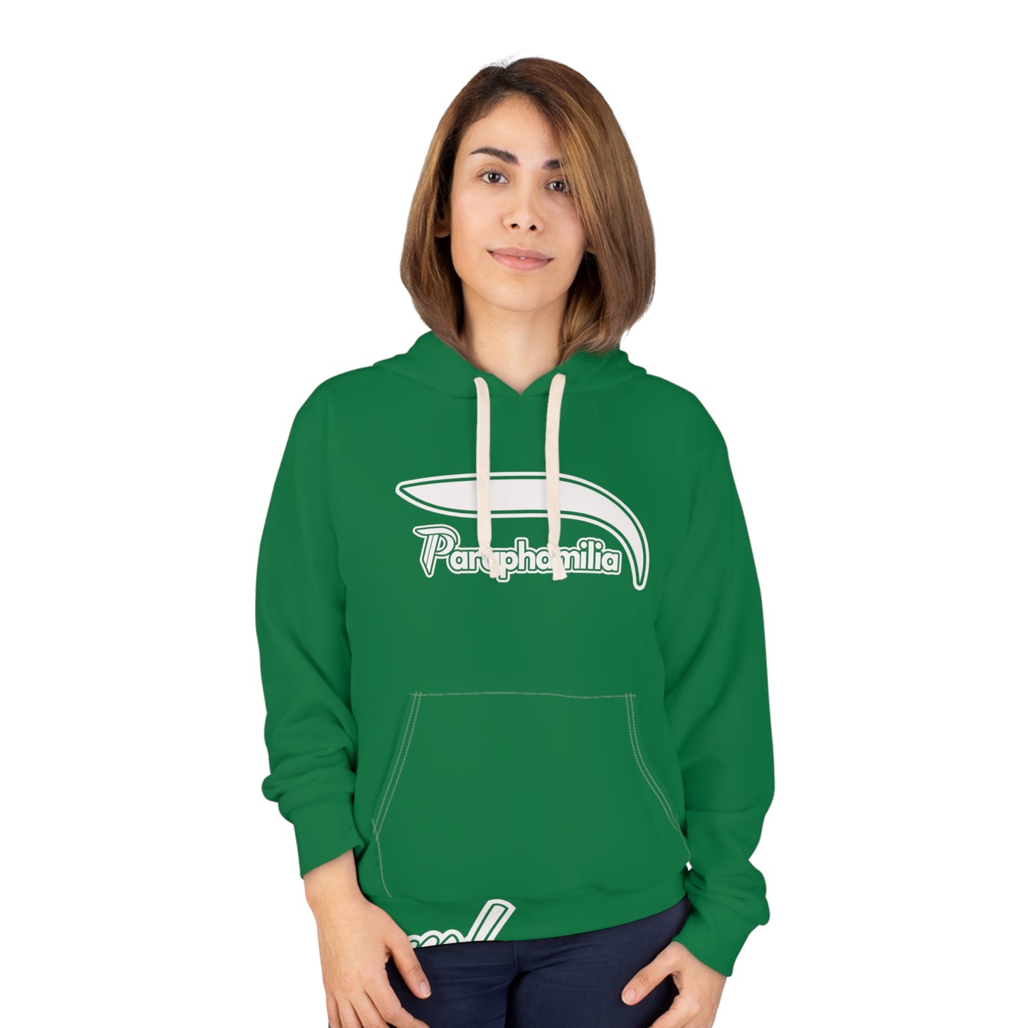 Pullover Hoodie - Green / White