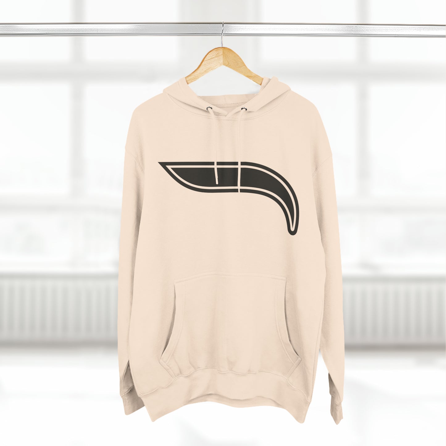 Three-Panel Fleece Hoodie