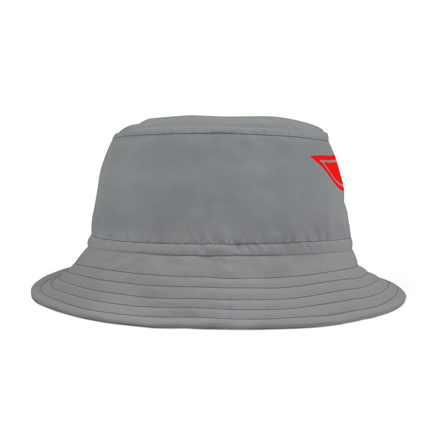 Bucket Hat - Gray/Red