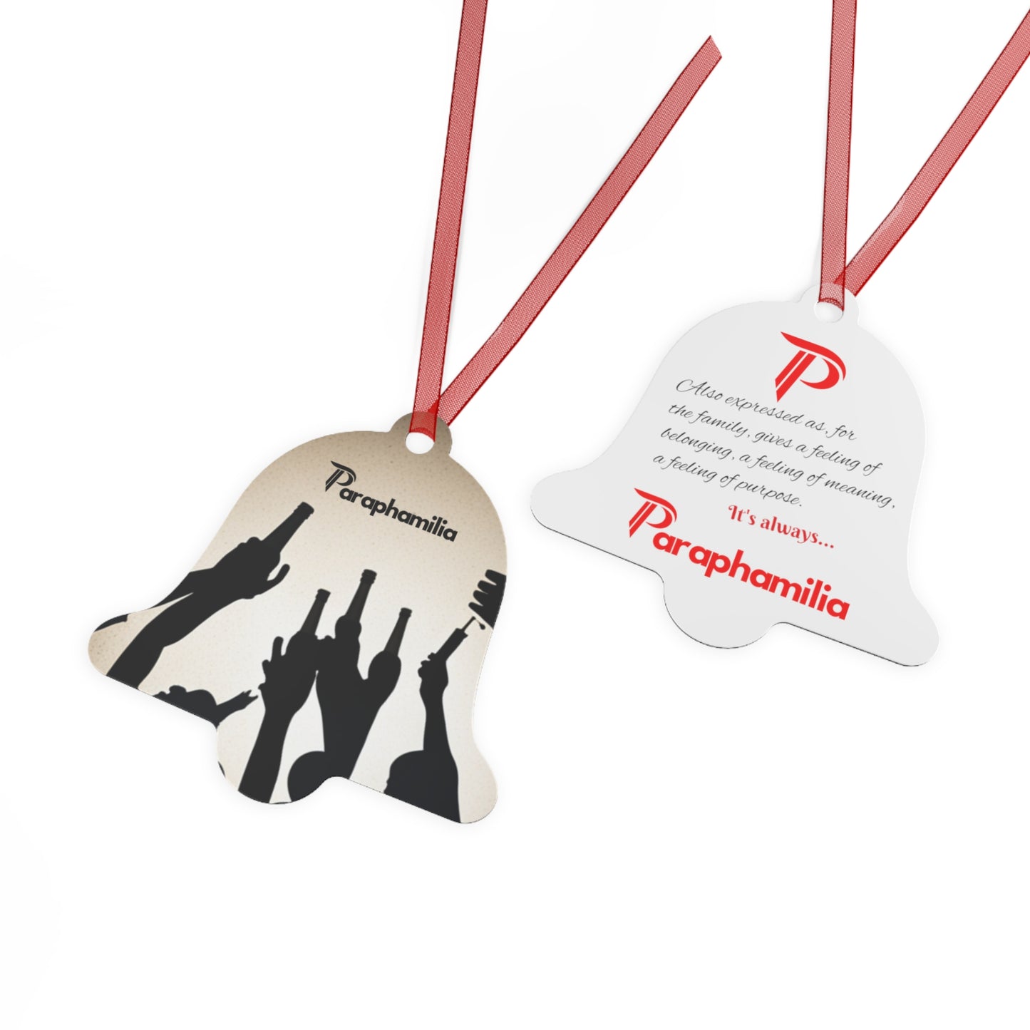 Holiday Paraphamilia (for the family) Metal Ornaments