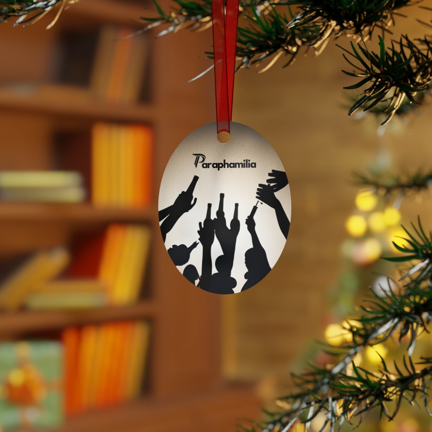 Holiday Paraphamilia (for the family) Metal Ornaments