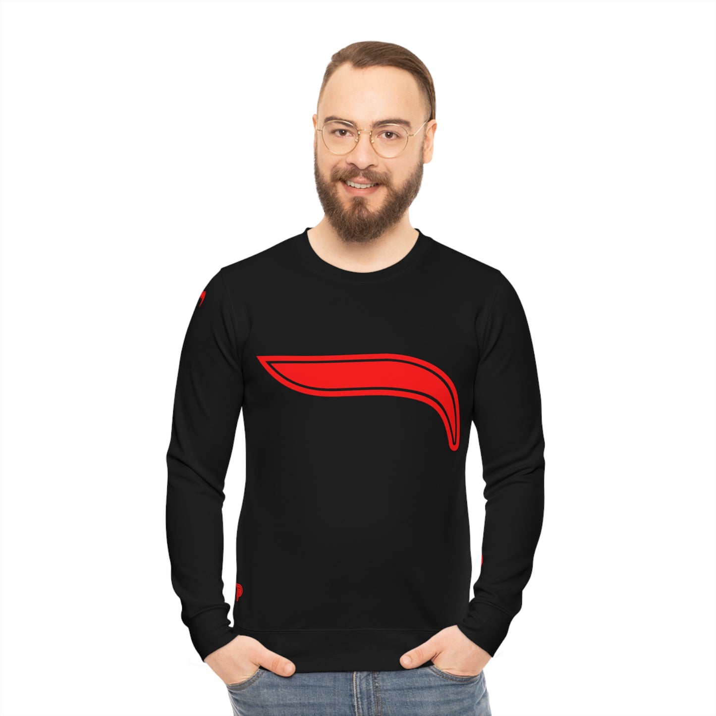 Lightweight Sweatshirt - Black/Red