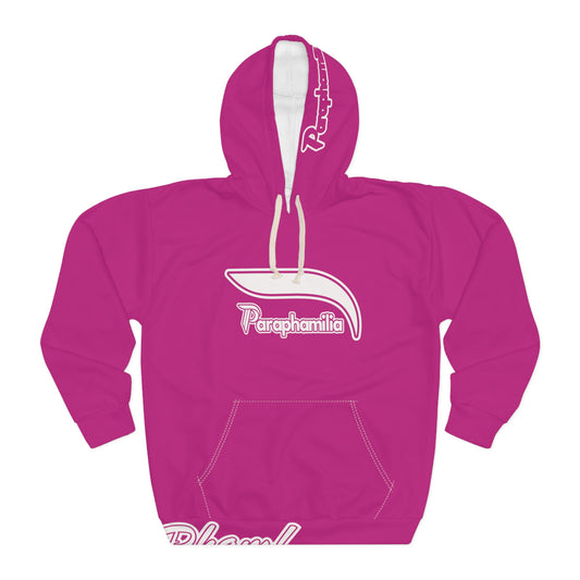 Pullover Hoodie - Pink / White