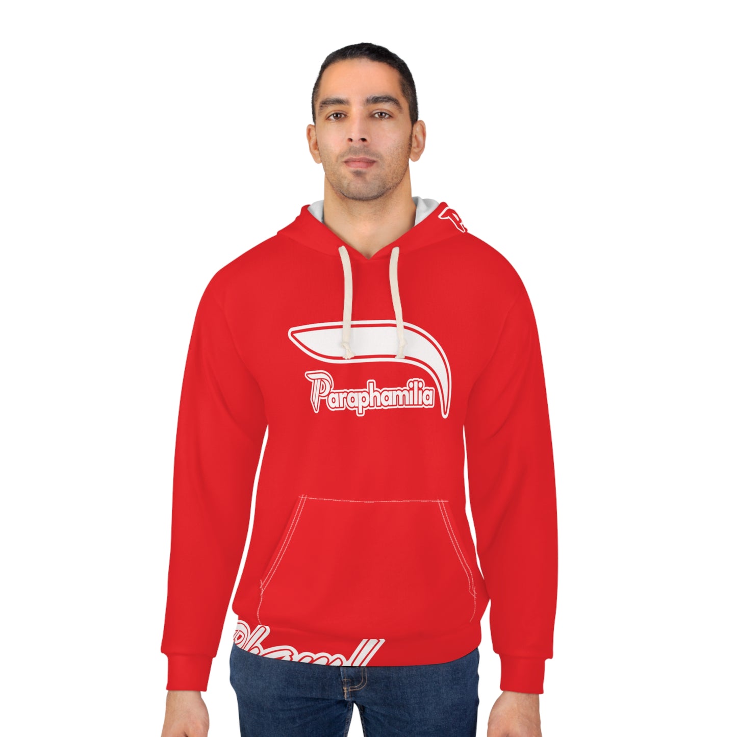 Pullover Hoodie - Red / White