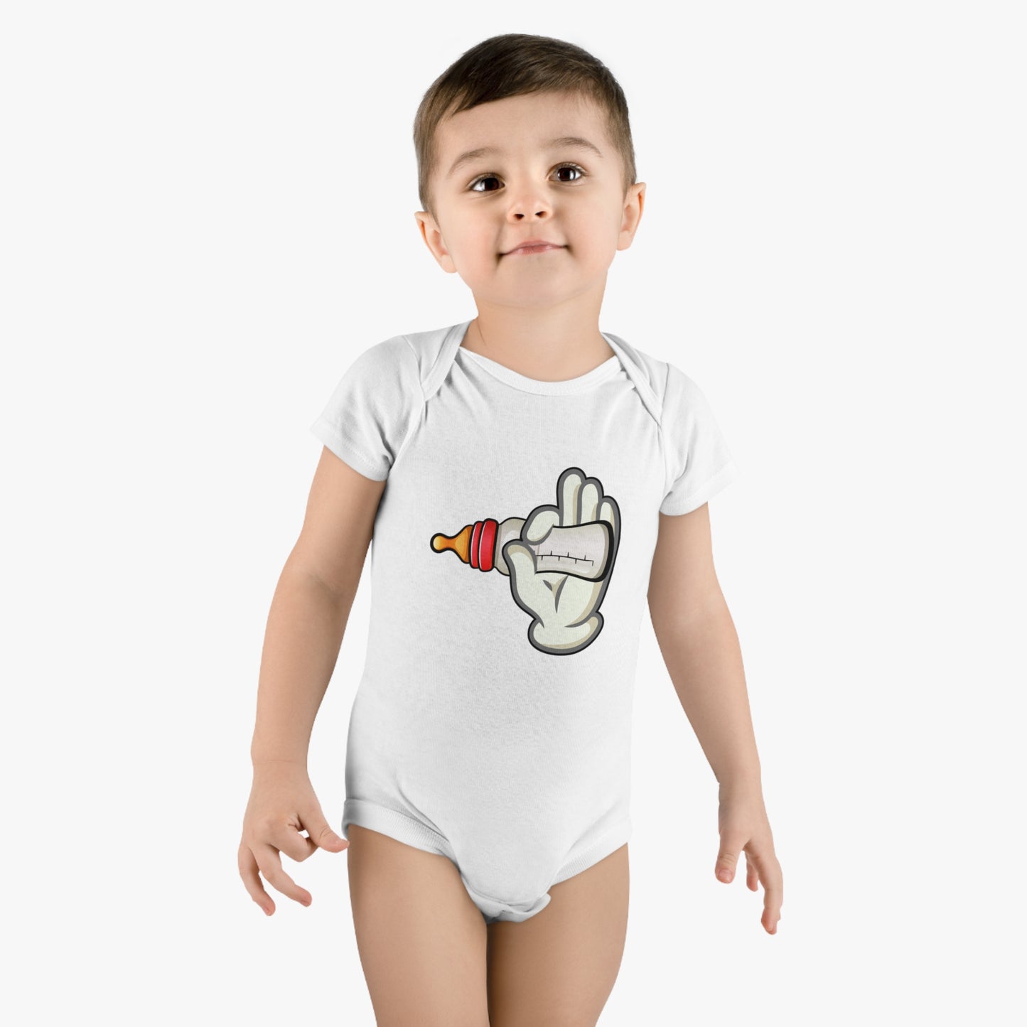 Onesie® Organic Baby Bodysuit - Bottles Up!