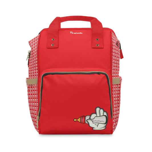 Multifunctional Diaper Backpack - Red