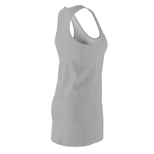 Women's Cut & Sew Racerback Dress - Gray/White