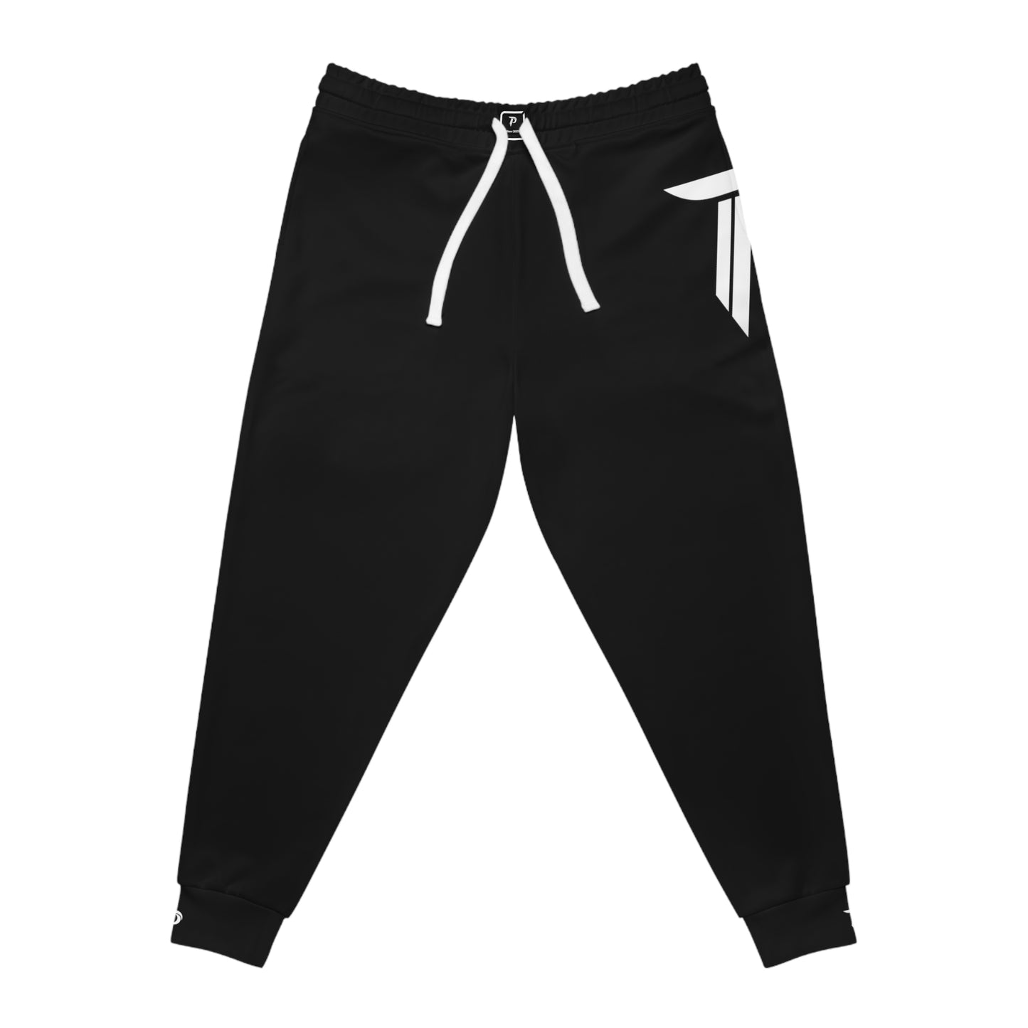 Men's Athletic Joggers - Black/White