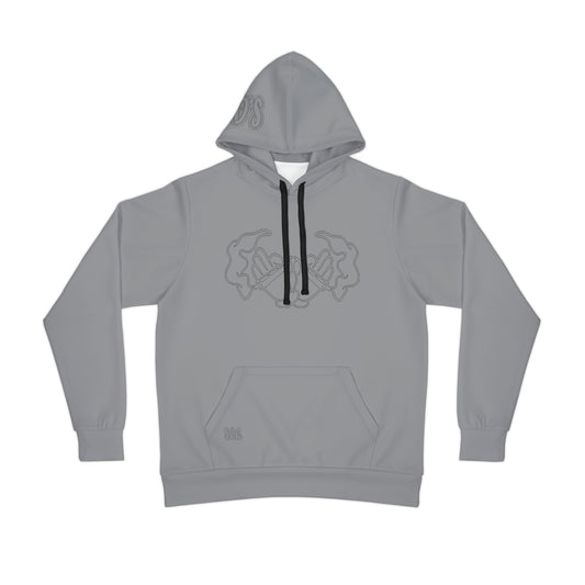 Wired Men's Athletic Hoodie - Smoke Out Collection - Gray/Black