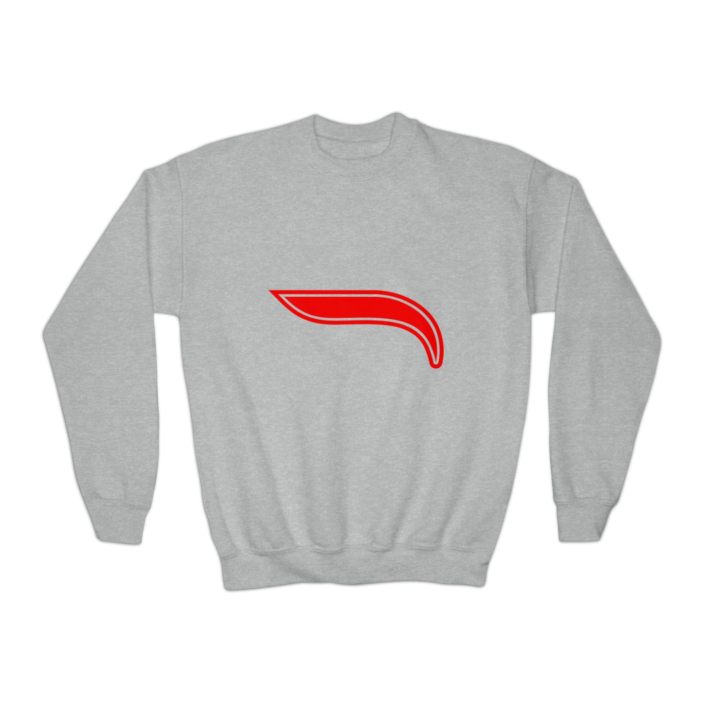 Youth Crewneck Sweatshirt - Black/Red