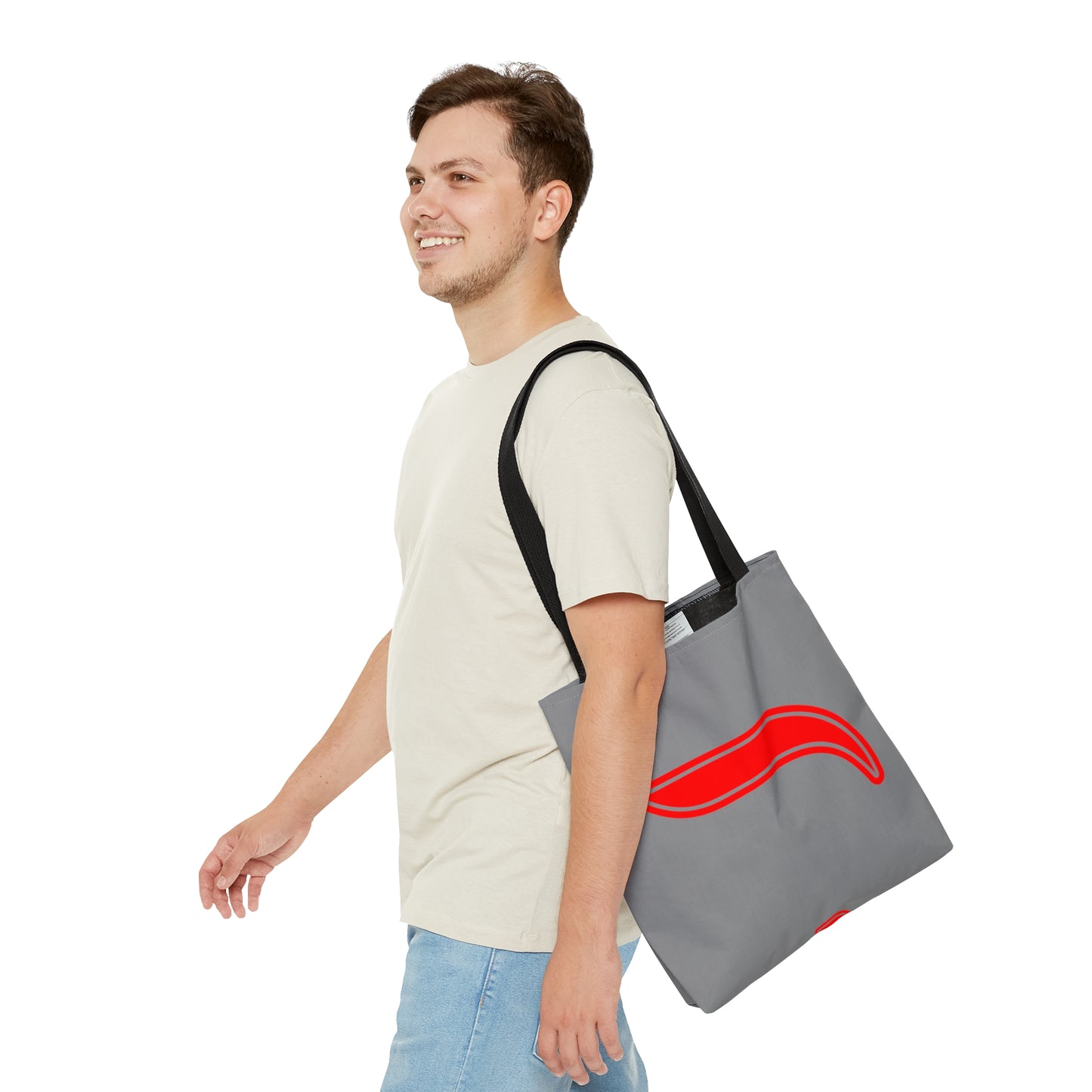 Tote Bag - Gray/Red