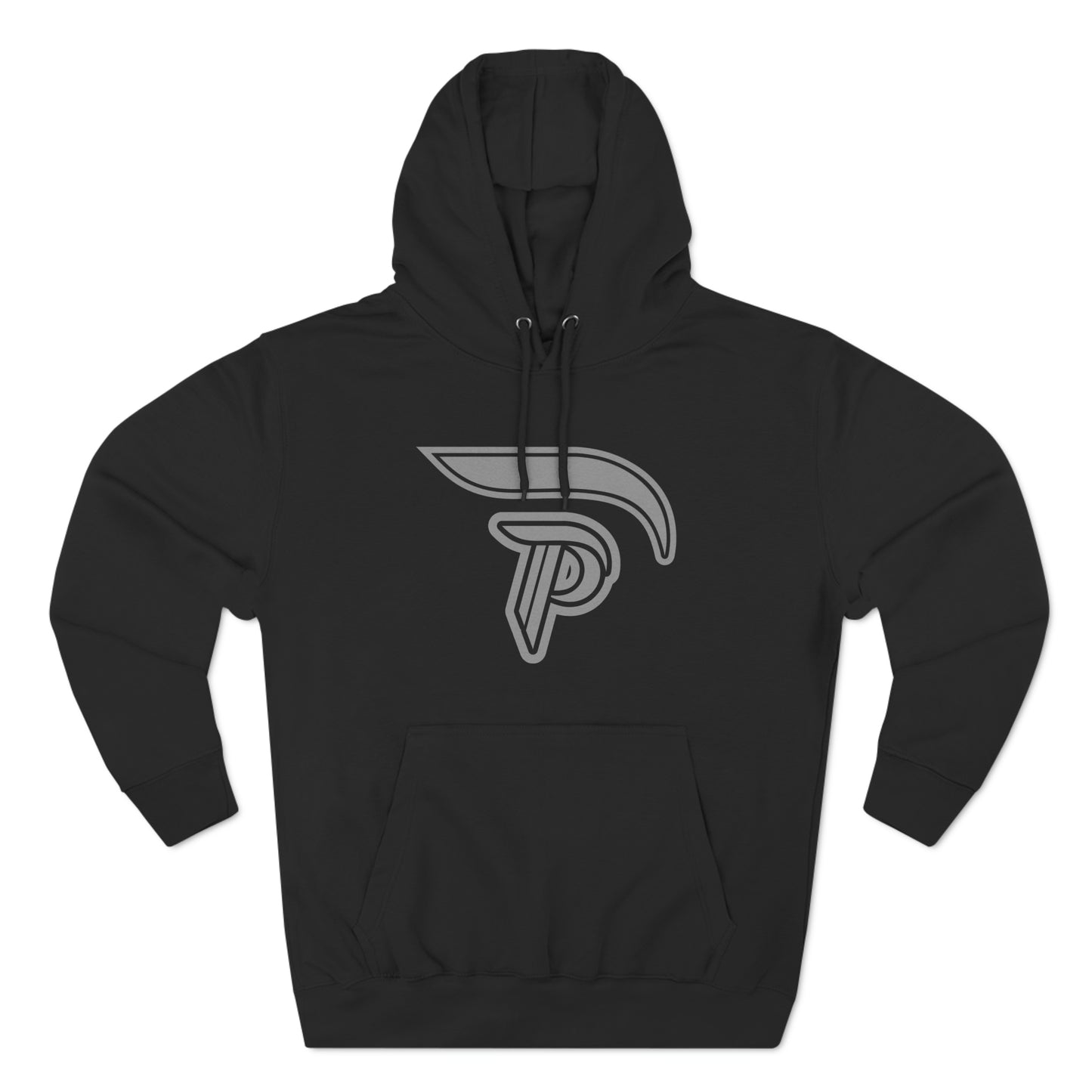 Fleece Hoodie - Black/Gray